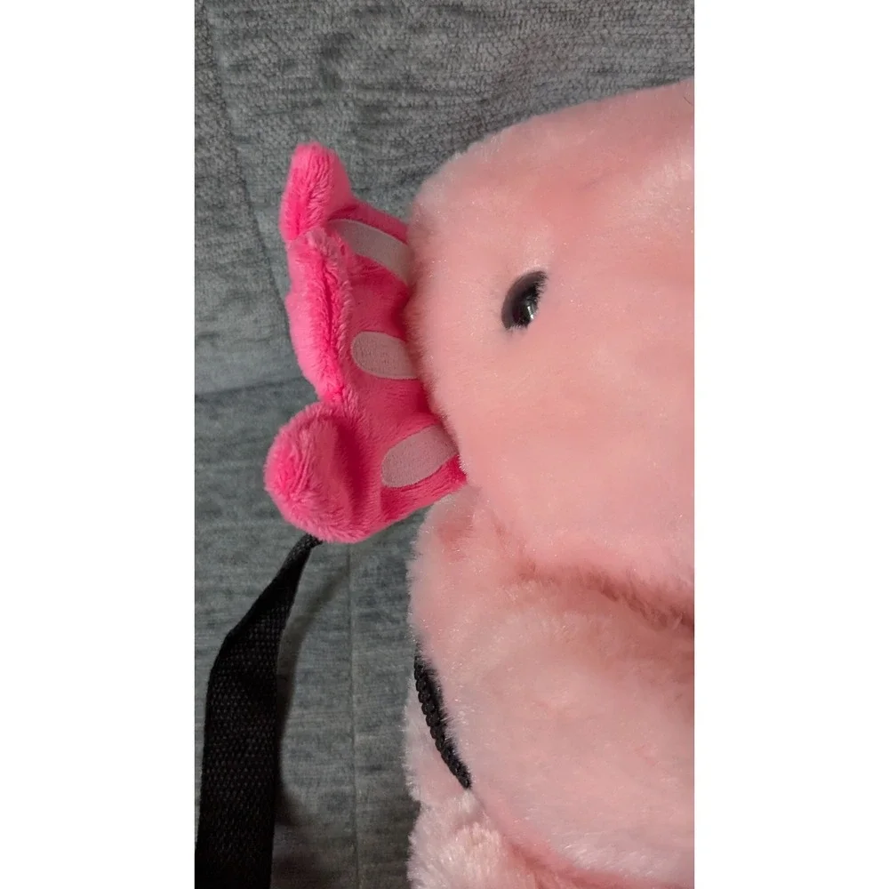 Fiesta Axolotl‎ Plush Backpack Pink Stuffed Animal Bag